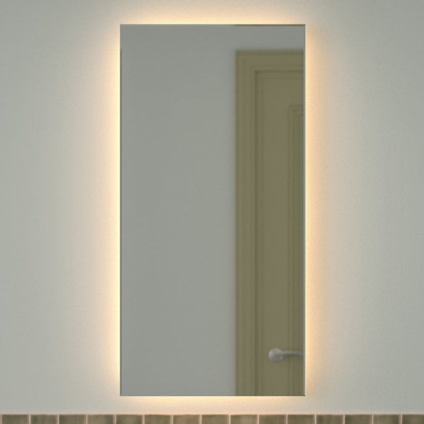 Зеркало Defesto Glow DF 2515 50х100 с LED-подсветкой, 3000 K, без выключателя