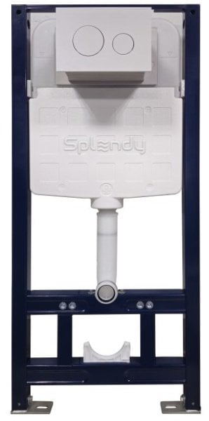 Система инсталляции для унитазов Splendy Stable ST3011TPRW 3 в 1, кнопка белый глянец