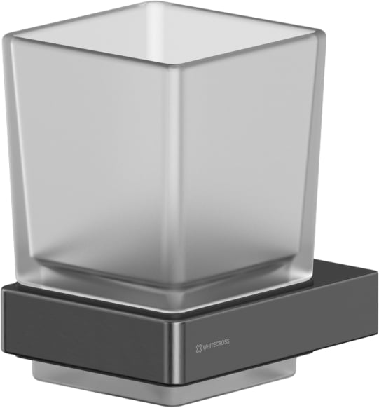 Стакан WHITECROSS Cubo CU2430GM оружейная сталь