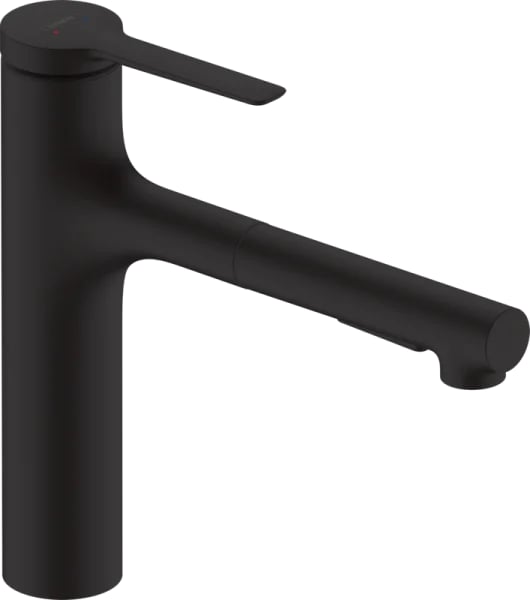 Смеситель для кухни Hansgrohe Zesis M33 74801670 черный матовый