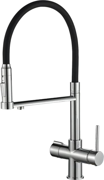 Смеситель для кухни Steel Hammer SH 2003 CR хром, с гибким изливом