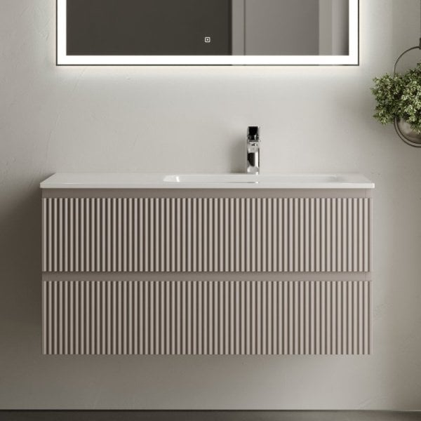 Тумба с раковиной Sancos Snob R 100 см, R, doha soft