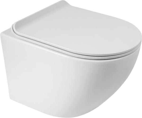 Унитаз подвесной BelBagno Sfera-r BB046CHR BB901SC с микролифтом, безободковый, глянцевый белый