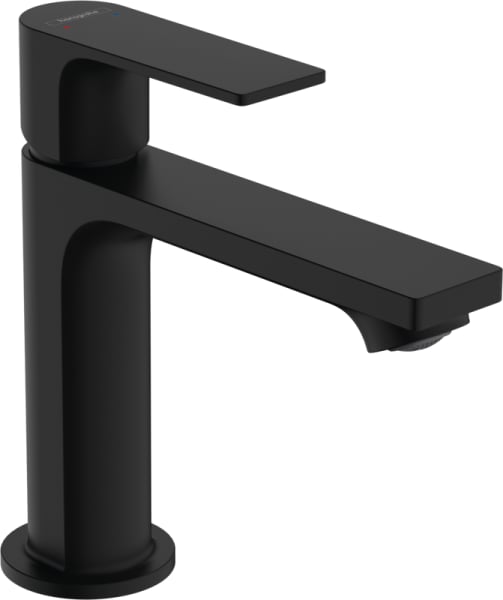 Смеситель для раковины Hansgrohe Rebris E 72557670 с донным клапаном, черный матовый
