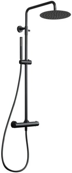 Душевая стойка Splendy Relax P RP208XTR25C1BM, с термостатом, черный матовый
