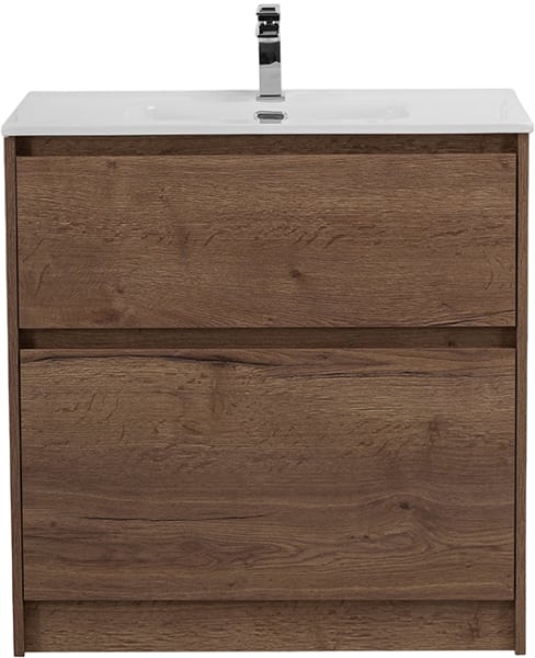 Тумба под раковину без столешницы BelBagno Kraft 80 напольная, rovere tabacco