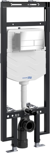 Система инсталляции для унитазов Wasserkraft Dinkel 58TLT.010.ME.CH04, с кнопкой смыва хром
