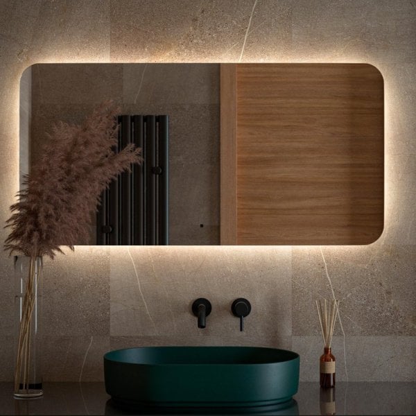 Зеркало Defesto Opti DF 2808RH 120х60 с LED-подсветкой, 4500К, инфракрасный выключатель