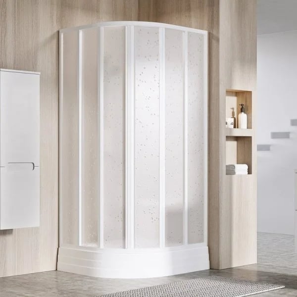 Душевой уголок Ravak Supernova SKKP6-90 195 Pearl, профиль белый