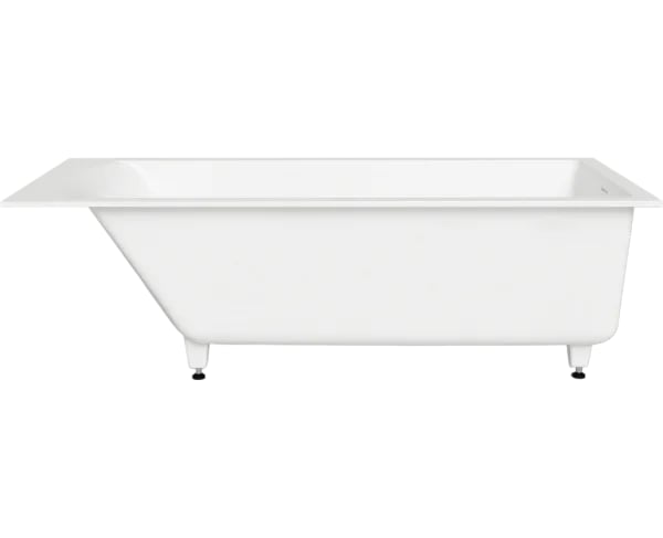 Ванна из искусственного камня Salini Cascata Kit S-Sense 180x80 см, встраиваемая, белая, на ножках, 