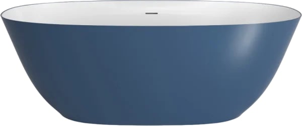 Ванна из искусственного камня Plumberia Selection Veloma 160x70 см, отдельностоящая, биколор матовый