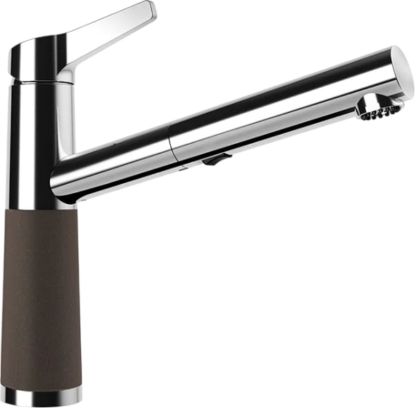Смеситель для кухни Schock Cristalite SC-510-D выдвижной излив, мокка