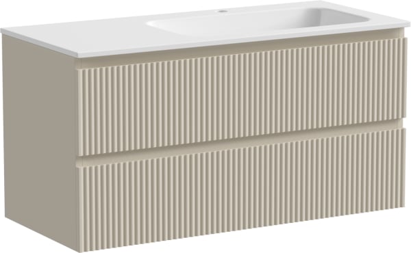 Тумба под раковину Sancos Snob R 100 подвесная Beige soft (капучино), SNR100RCE