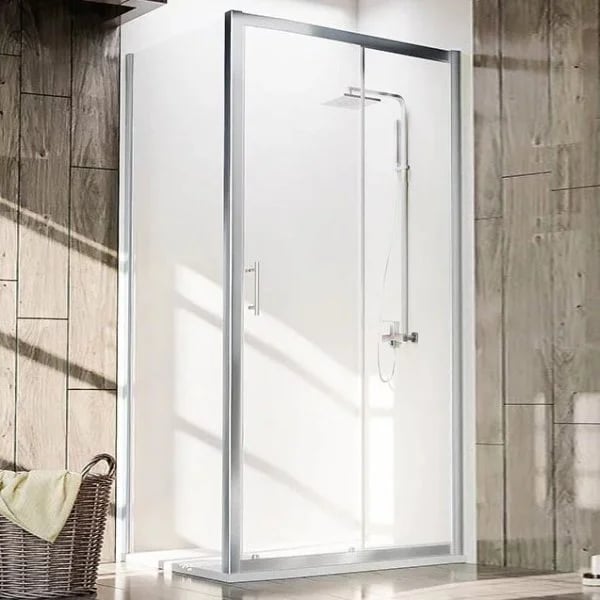 Душевой уголок Veconi Rovigo RV-072 100x100, профиль хром