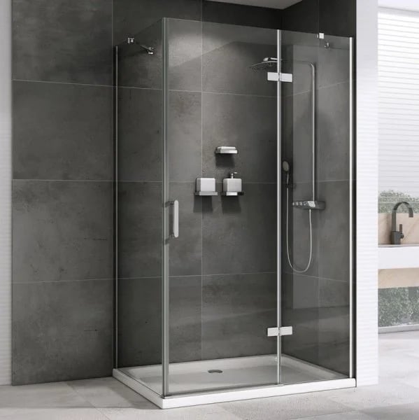 Душевой уголок Abber Zart AG08100-S71 100х70, профиль хром, стекло прозрачное