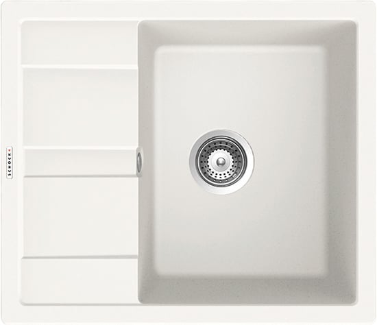 Мойка кухонная Schock Optima 45D Cristalite альпина