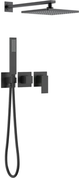 Душевой комплект Timo Selene SX-2169/03SM, С ВНУТРЕННЕЙ ЧАСТЬЮ, черный