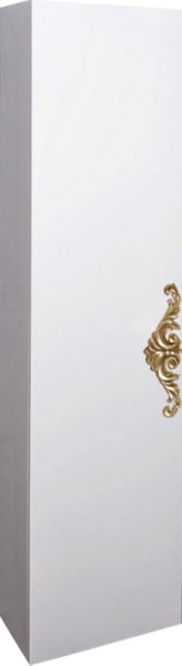 Шкаф-пенал для ванной Armadi Art NeoArt белый с ручкой золото