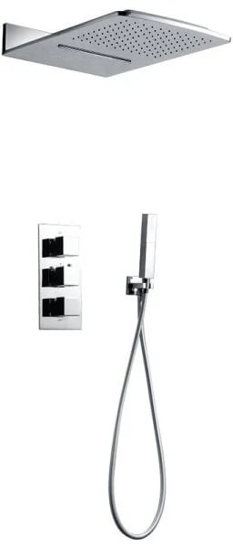 Душевой комплект AltroBagno Cascata 040101 Cr, С ВНУТРЕННЕЙ ЧАСТЬЮ, хром