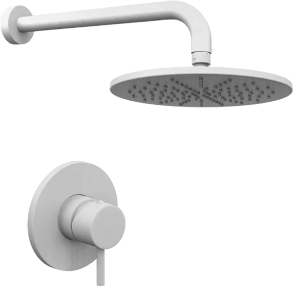 Душевой комплект Paffoni Light KITLIG011BOKING С ВНУТРЕННЕЙ ЧАСТЬЮ, верхний душ 30 см, белый
