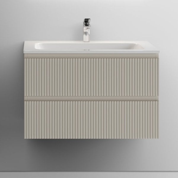 Тумба с раковиной Sancos Snob T 80 см, beige soft