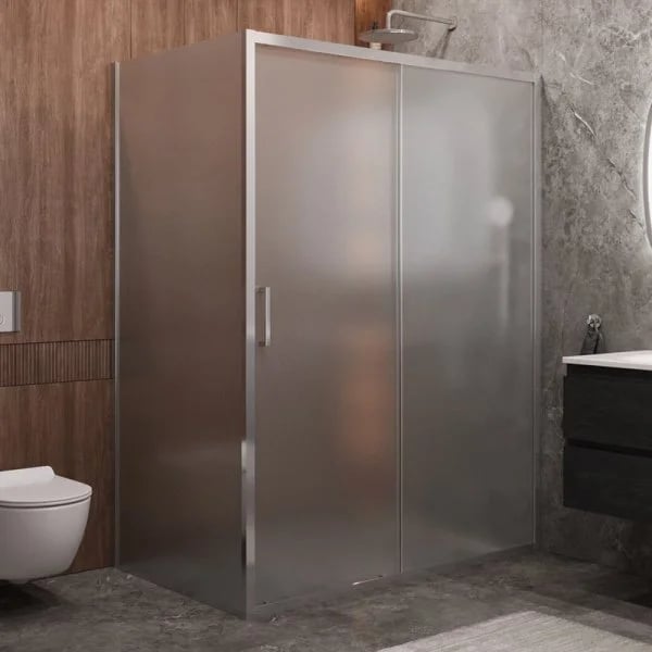 Душевой уголок Cezares Molveno AH 11 150+90 P Cr 150х90 см, профиль хром, стекло рифленое