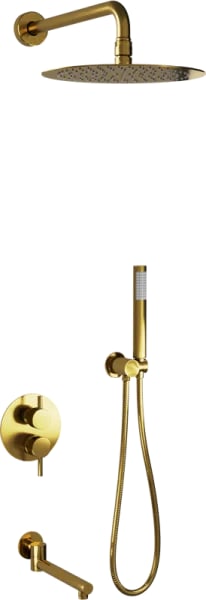 Душевой комплект RGW Shower Panels SP-55G, С ВНУТРЕННЕЙ ЧАСТЬЮ, золото
