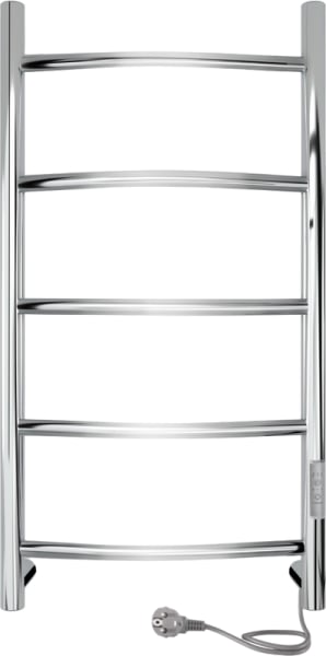 Полотенцесушитель электрический Indigo Arc Lux LCALE70-30Rt серебристый