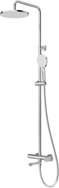 Душевая стойка Cezares Stylus STYLUS-CVD-01, со смесителем и изливом, хром