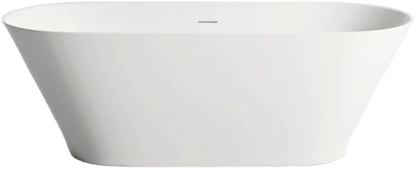 Ванна из искусственного камня Salini Mona S-Sense 180x80 см, отдельностоящая, белая, овальная, со сл