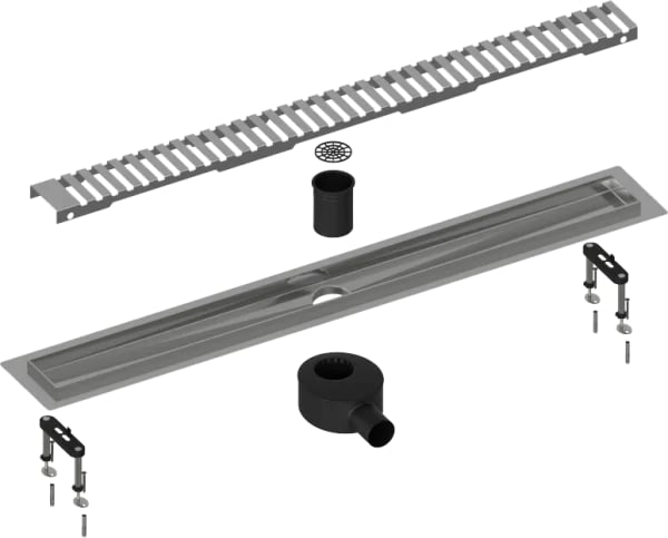 Душевой трап (лоток) Timo Drain Systems DS230108/00 800 вставка lines, хром