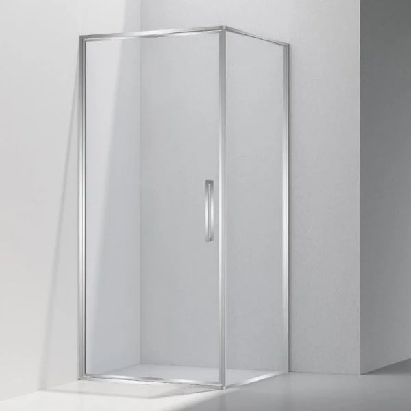 Душевой уголок Vincea Slim VSR-4SLP9090CL 90х90 см, профиль глянцевый хром, стекло прозрачное