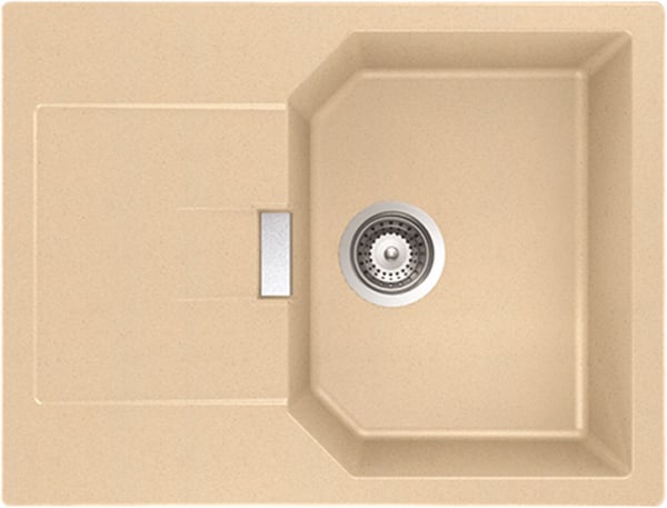 Мойка кухонная Schock Manhattan 45D Cristalite лунный камень