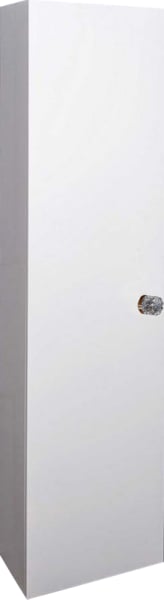 Шкаф-пенал для ванной Armadi Art NeoArt белый с ручкой Crystal золото