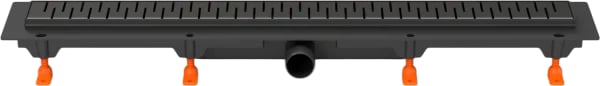 Душевой трап (лоток) MCH Chudej Medium CH750MC 75 см, матовый черный