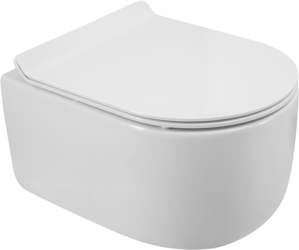 Унитаз подвесной BelBagno Soft BB084CH-TOR BB2011SC с микролифтом, безободковый, белый