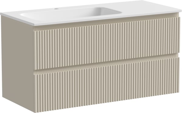 Тумба под раковину Sancos Snob R 100 подвесная Beige soft (капучино), SNR100LCE