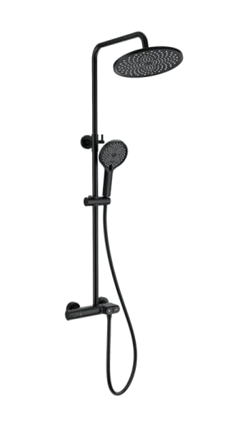 Душевая стойка Wonzon & Woghand MUSE Corno WW-B2091-A-MB, матовая черная