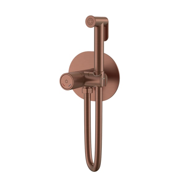 Гигиенический душ Boheme Tech 157-BRB со смесителем, С ВНУТРЕННЕЙ ЧАСТЬЮ, brushed bronze
