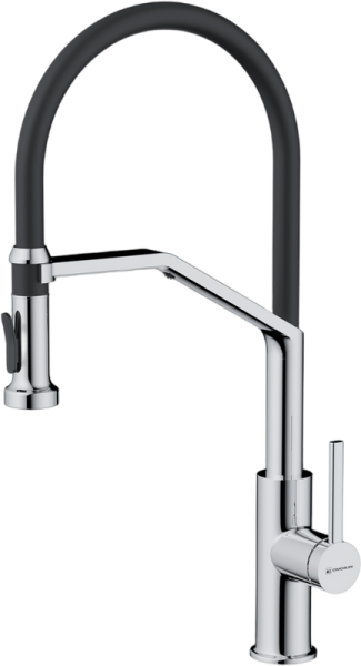 Смеситель для кухни Omoikiri Makkari 2 Plus-SB C-BL хром, черный