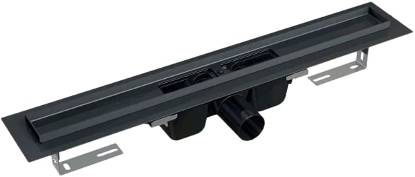 Душевой трап (лоток) AlcaPlast APZ1Black APZ1BLACK-1150 без решетки