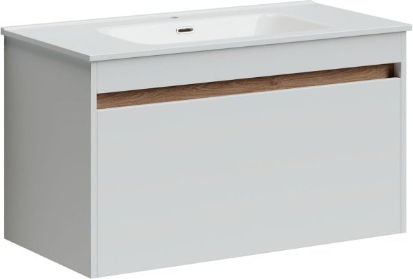 Тумба под раковину Sancos Smart 90 подвесная белый, SM90W