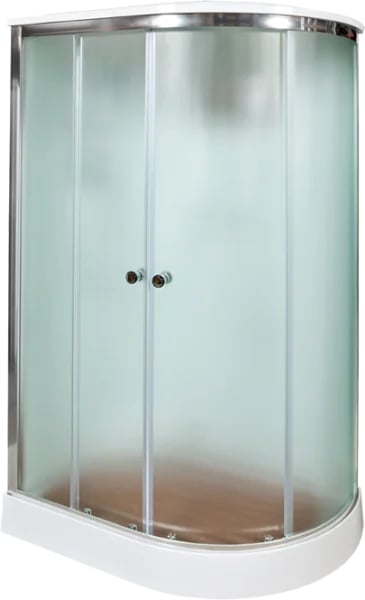 Душевая кабина DTO D102SL 120х80, с электрикой, профиль хром, стекло матовое