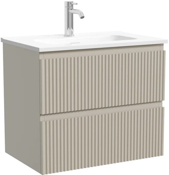Тумба под раковину Sancos Snob R 60 подвесная Beige soft (капучино), SNR60/39CE