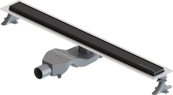 Душевой трап (лоток) Boheme Premium Linear 60 см, черный