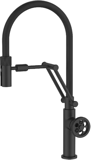 Смеситель для кухни IDDIS Grange GRABLFLi05 черный матовый с гибким изливом
