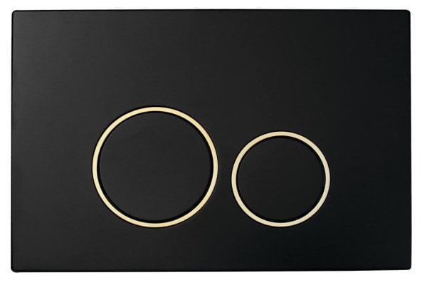 Кнопка смыва для инсталляции Boheme 663 пластик, цвет black, gold