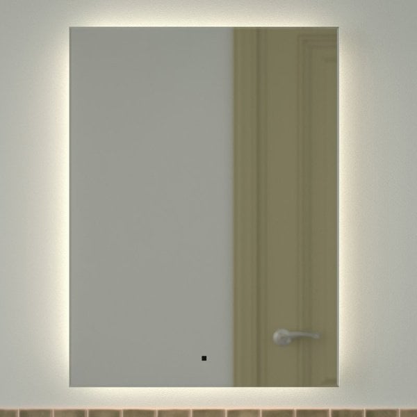 Зеркало Defesto Glow DF 2507R 60х80 с LED-подсветкой, 4 500 K, инфракрасный выключатель