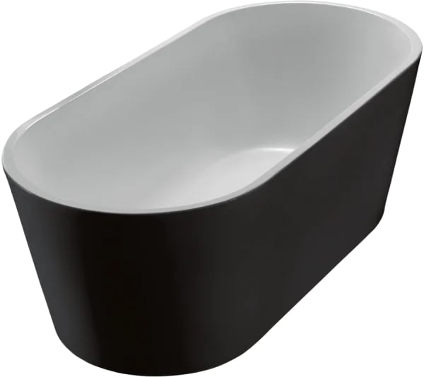 Акриловая ванна BelBagno 180x80 см, BB71-1800-NERO-W0