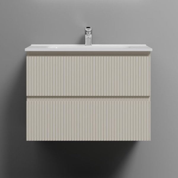 Тумба с раковиной Sancos Snob T 70 beige soft, раковина CN7007